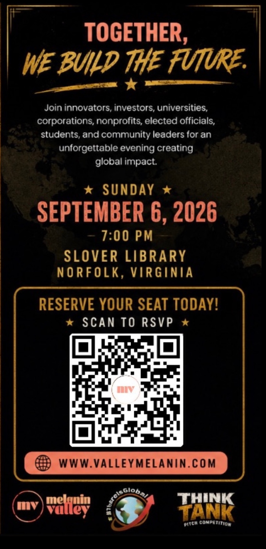 Gala date, location and RSVP QR code